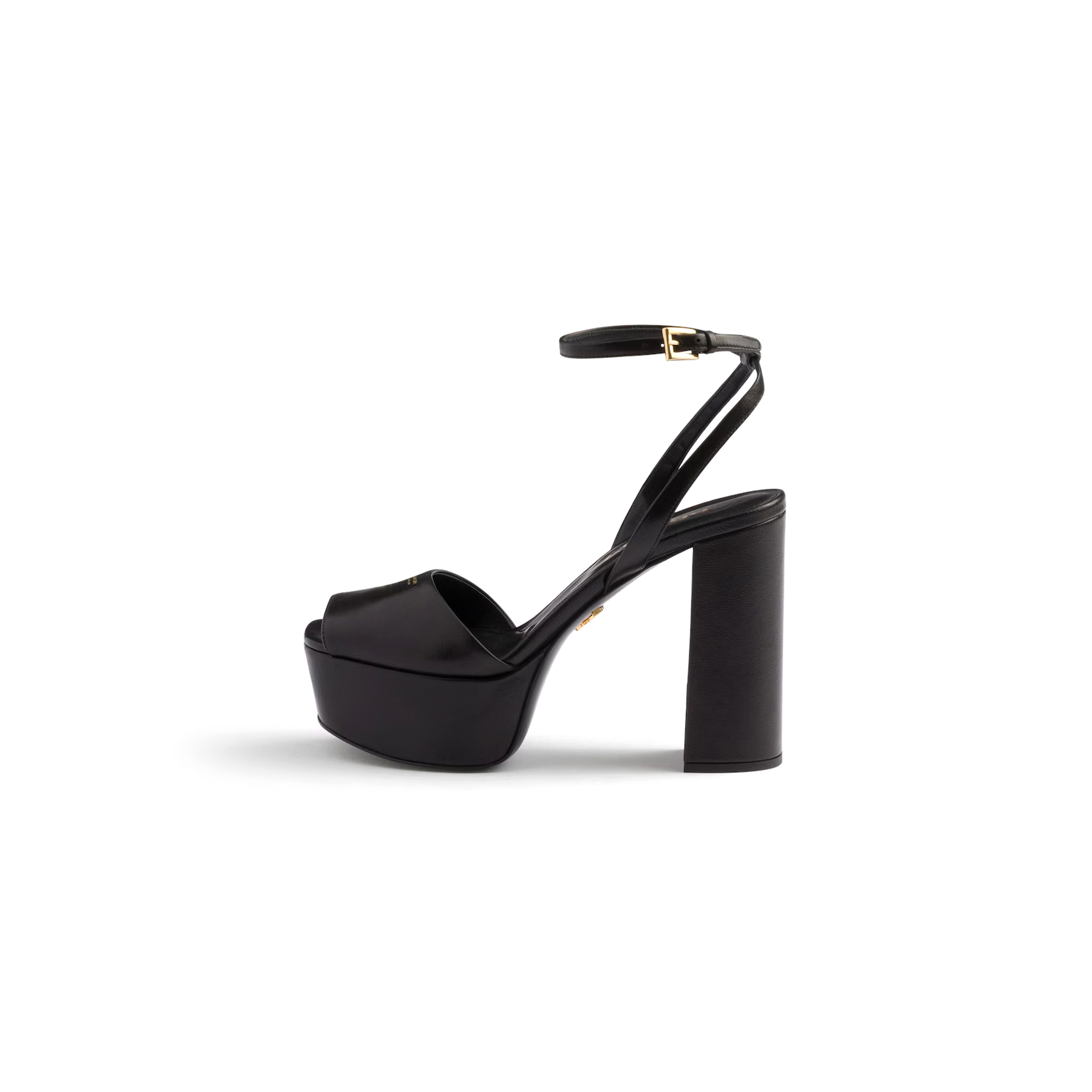 Pra*a nappa leather platform sandals 1xp48b